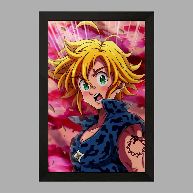 تابلو خندالو مدل ملیوداس انیمه هفت گناه کبیره  کد 17529