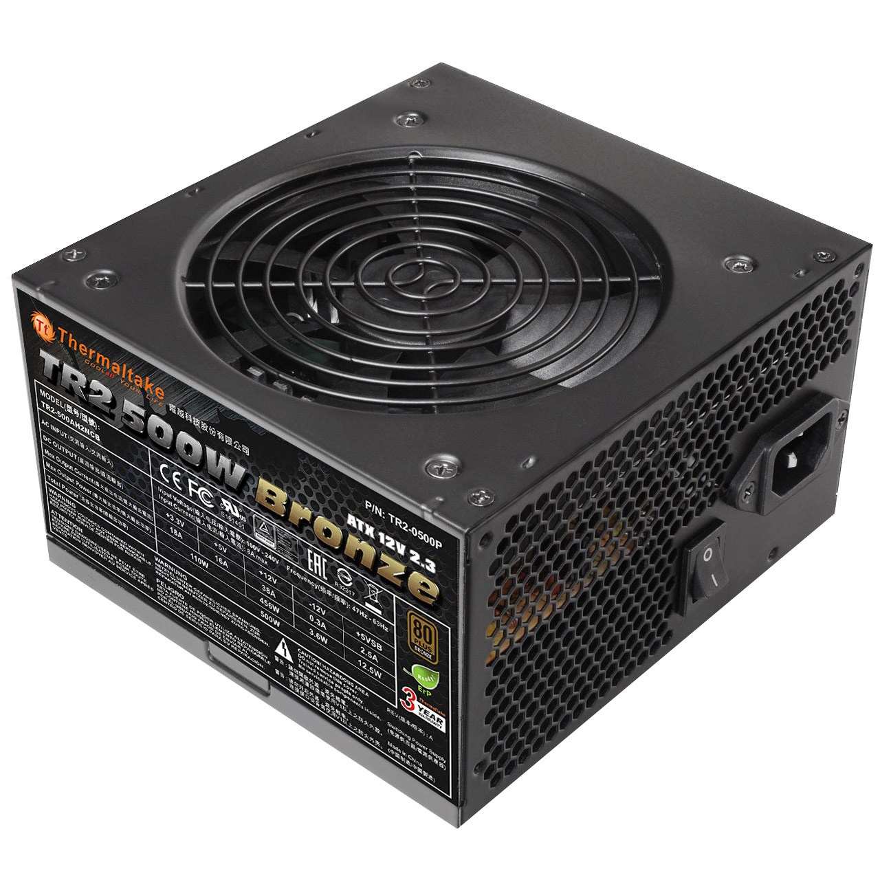 منبع تغذیه کامپیوتر ترمالتیک مدل TR2 500W Bronze