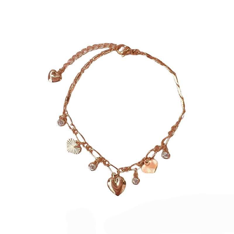 دستبند زنانه ژوپینگ مدل قلبی کد 3006