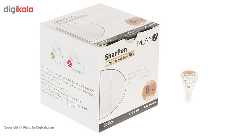 سوزن قلم انسولین شارپن 50 عددی سایز 6 میلیمتر سوزن قلم انسولین شارپن 50 عددی سایز 6 میلیمتر