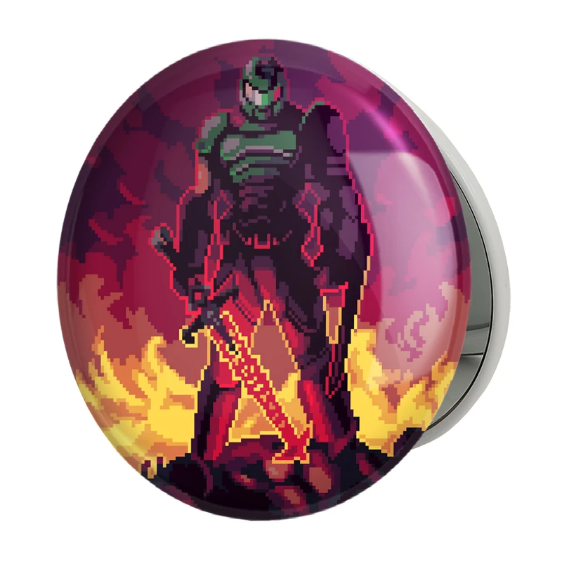 آینه جیبی خندالو طرح بازی رستاخیز (Doom) مدل تاشو کد 31403