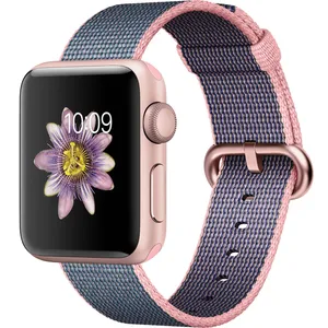 ساعت هوشمند اپل واچ سری 2 مدل 38mm Rose Gold Aluminum Case with Woven Nylon