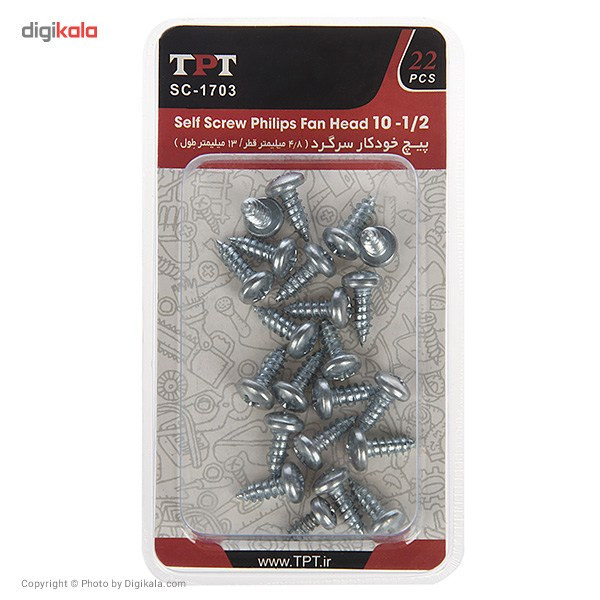 مجموعه 22 عددی پیچ خودکار تی پی تی مدل SC-1703