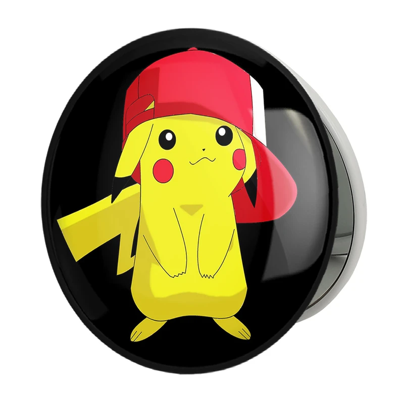 آینه جیبی خندالو طرح پیکاچو انیمه پوکمون مدل تاشو کد 17347 