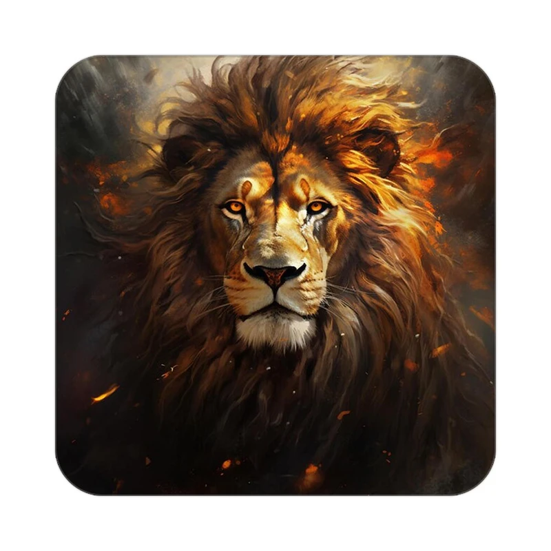 زیر لیوانی کاکتی طرح شیر مدل mp23708