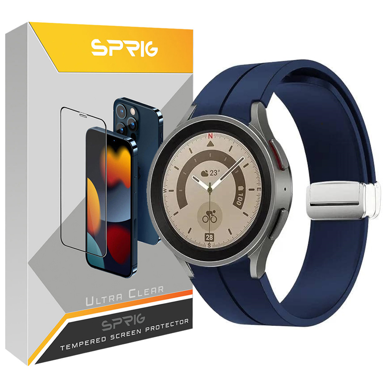 بند اسپریگ مدل Magnetic ORG مناسب برای ساعت هوشمند سامسونگ Galaxy Watch 5 Pro 45mm