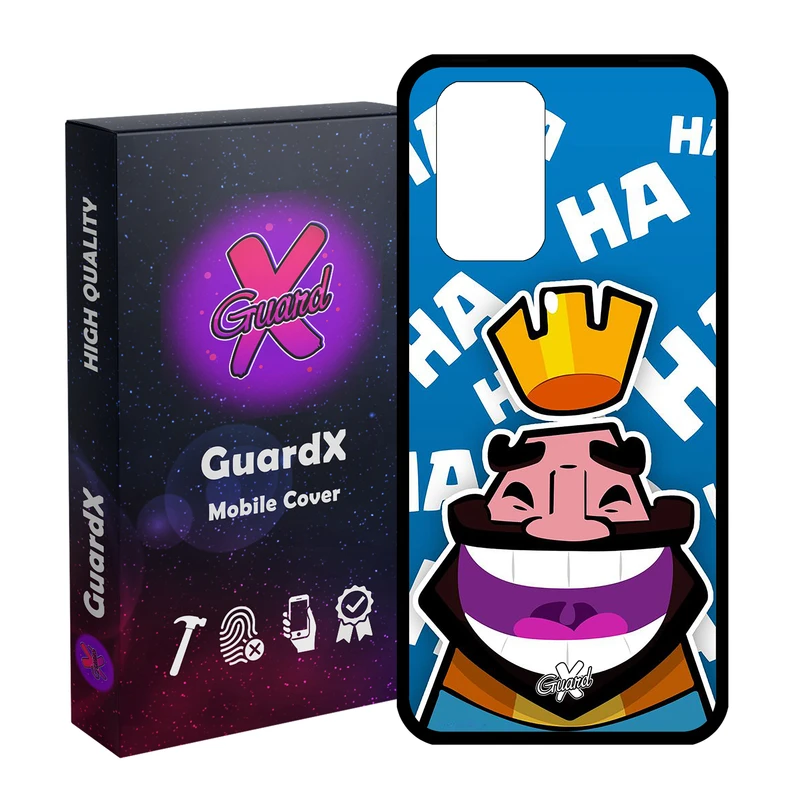 کاور گارد ایکس طرح Clash Royale مدل Glass10036 مناسب برای گوشی موبایل شیائومی Redmi Note 10 Pro / Note 10 Pro Max