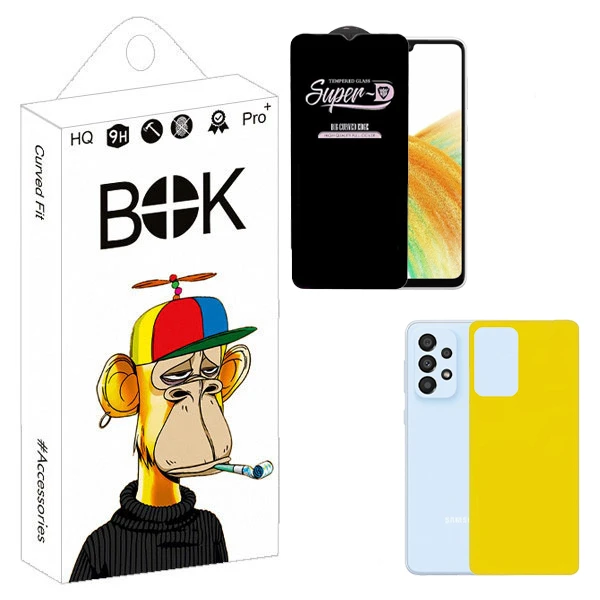 محافظ صفحه نمایش بوک مدل SuperD Touch مناسب برای گوشی موبایل سامسونگ Galaxy a33 5g به همراه محافظ پشت گوشی