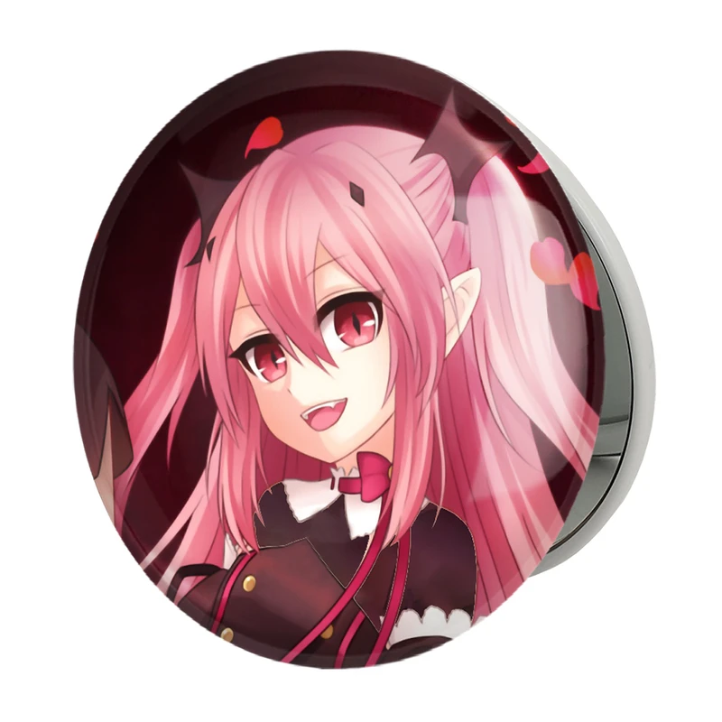 آینه جیبی خندالو طرح کورل تپس انیمه اسرافیل پایانی مدل تاشو کد 12634 