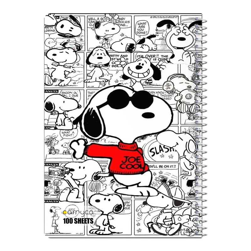 دفتر مشق 100 برگ سیمی کارنیکا طرح فیلم بادام زمینی ها The Peanuts کد 91936