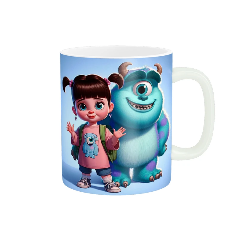 ماگ پادآفرین مدل کارتون کارخانه هیولا طرح مایک سالیوان و بو کد p2163