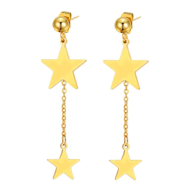 گوشواره زنانه طرح ستاره کد S221