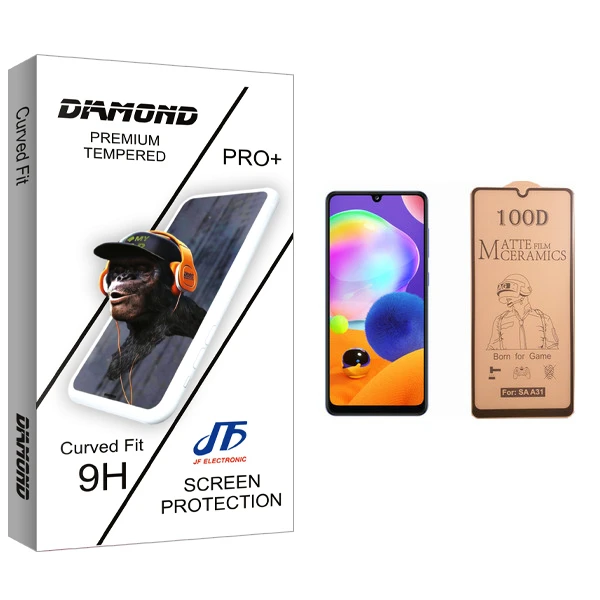 محافظ صفحه نمایش سرامیکی جی اف مدل Diamond glass مناسب برای گوشی موبایل سامسونگ Galaxy A31