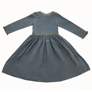 پیراهن دخترانه اریکه کیدز مدل پشت چین دار پانیزا