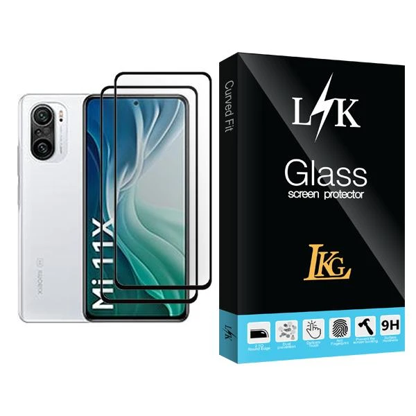محافظ صفحه نمایش ال کا جی مدل LK Glass MIX002 مناسب برای گوشی موبایل شیائومی Mi 11X بسته دو عددی