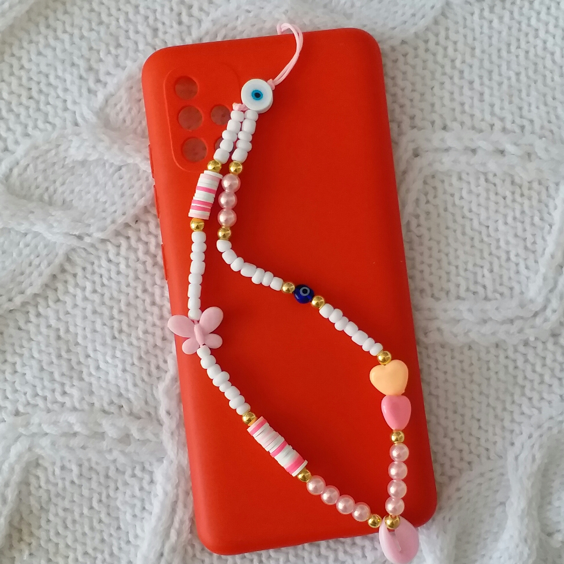 آویز موبایل مدل صدف قلب AM145