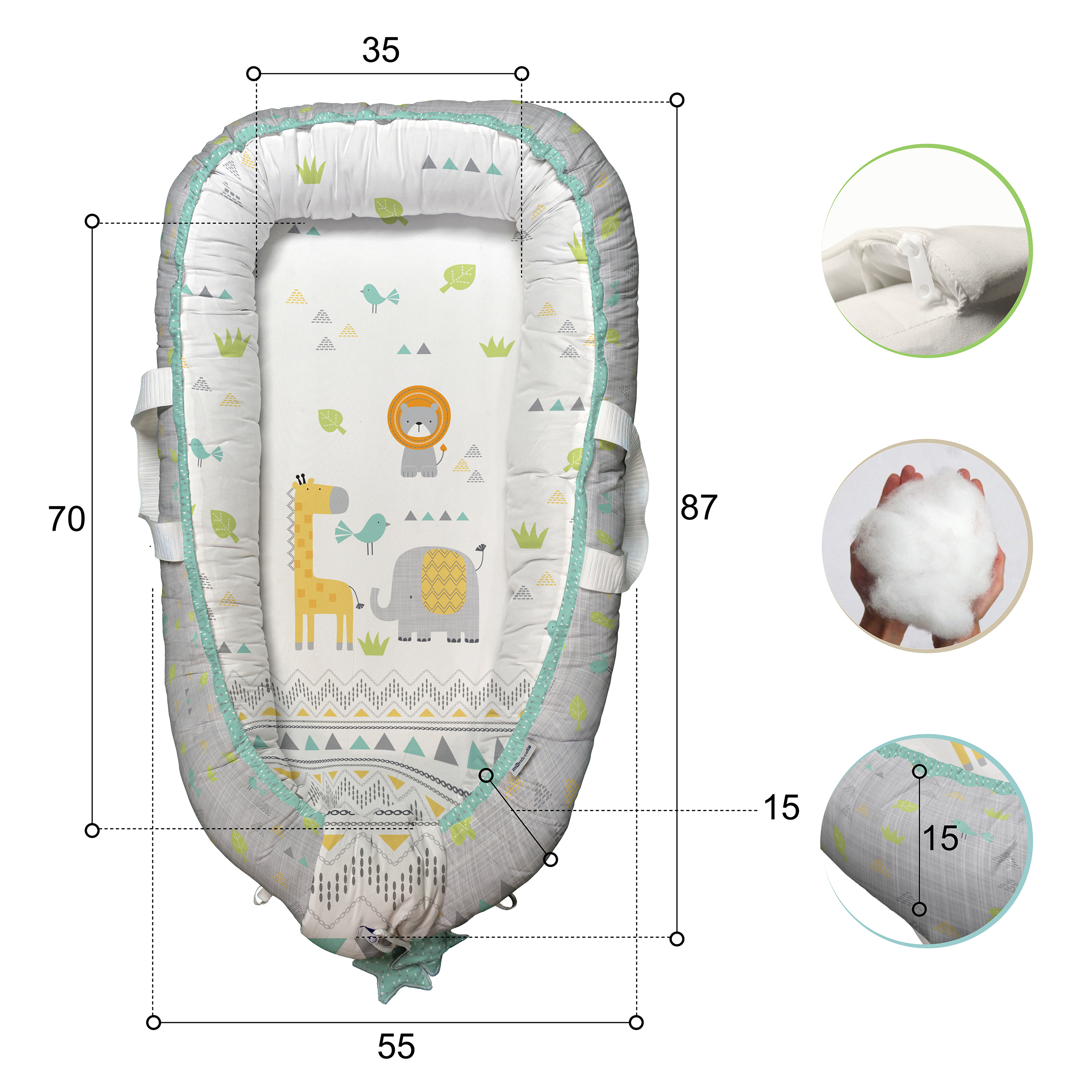 سرویس خواب 3 تکه کودک مامزکیوتی مدل مزرعهTL77