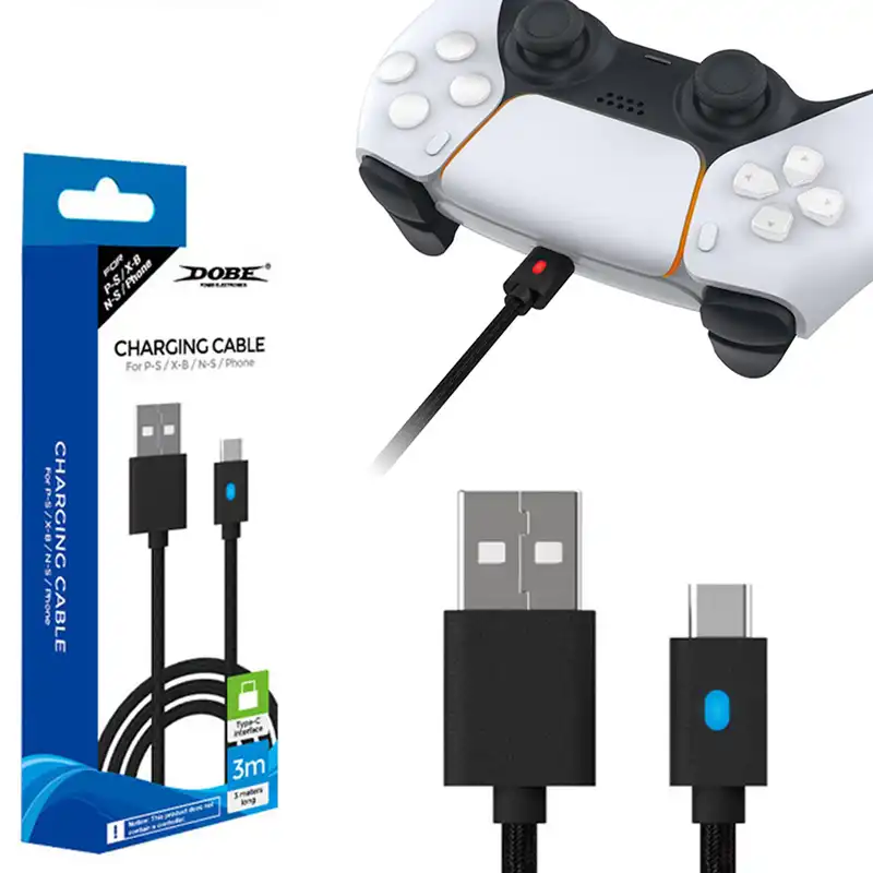 کابل شارژ دسته بازی پلی استیشن 5 دابی مدل 0803