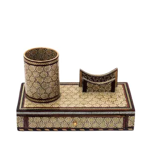 جا کارتی خاتم کاری مدل رومیزی کشودار کد 69-15-101