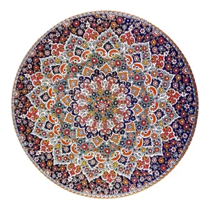 بشقاب میناکاری سفالی کد S04