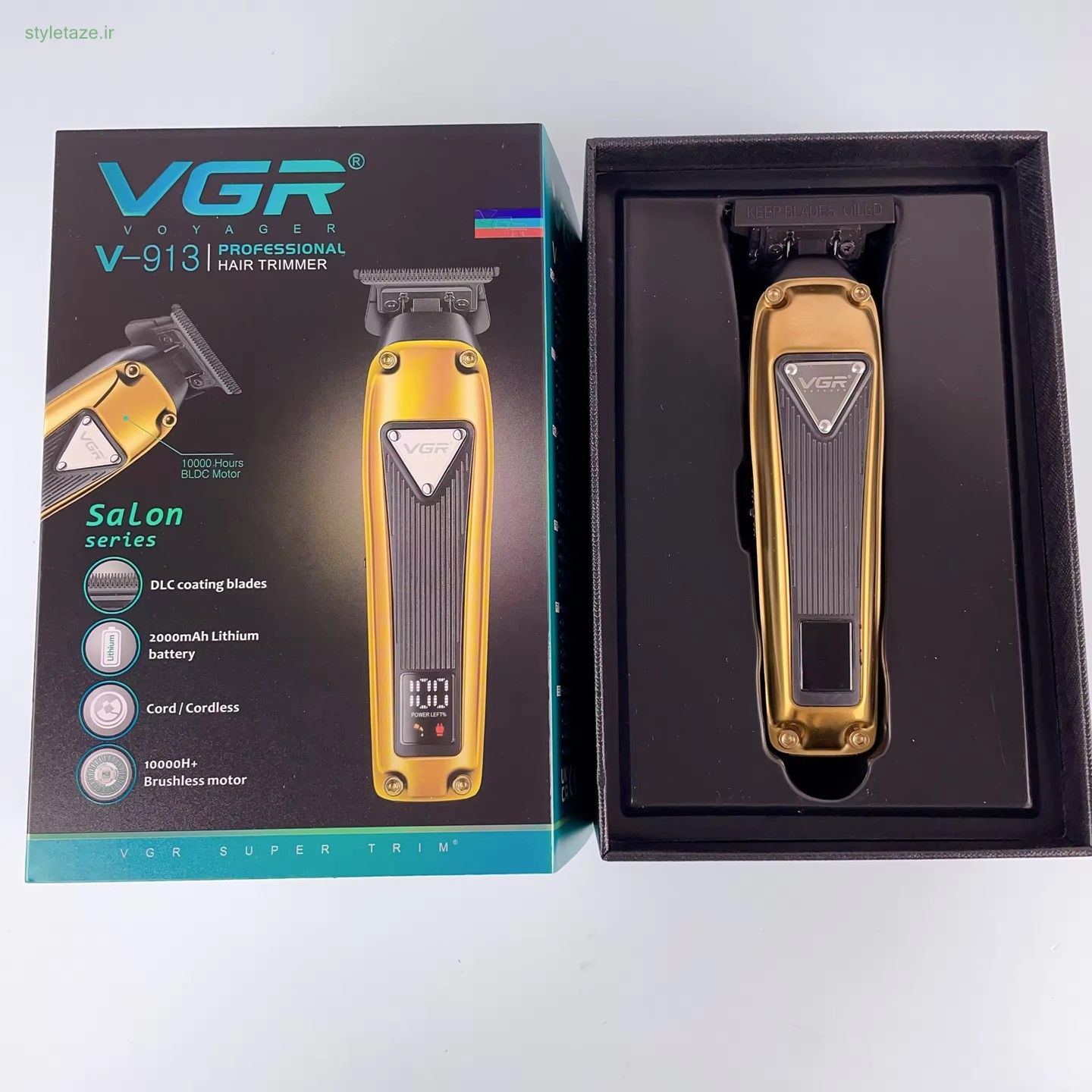 ماشین اصلاح موی سر و صورت وی جی ار مدل V-913 -  - 8