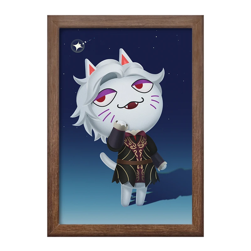 تابلو خندالو طرح بازی انیمال کراسینگ (Animal Crossing) کد 32650