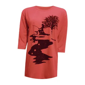 تی شرت آستین کوتاه زنانه مدل DKCOP 239