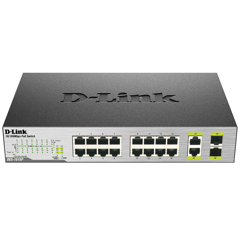 سوییچ 18پورت غیرمدیریتی دسکتاپ دی-لینک مدل DES-1018P