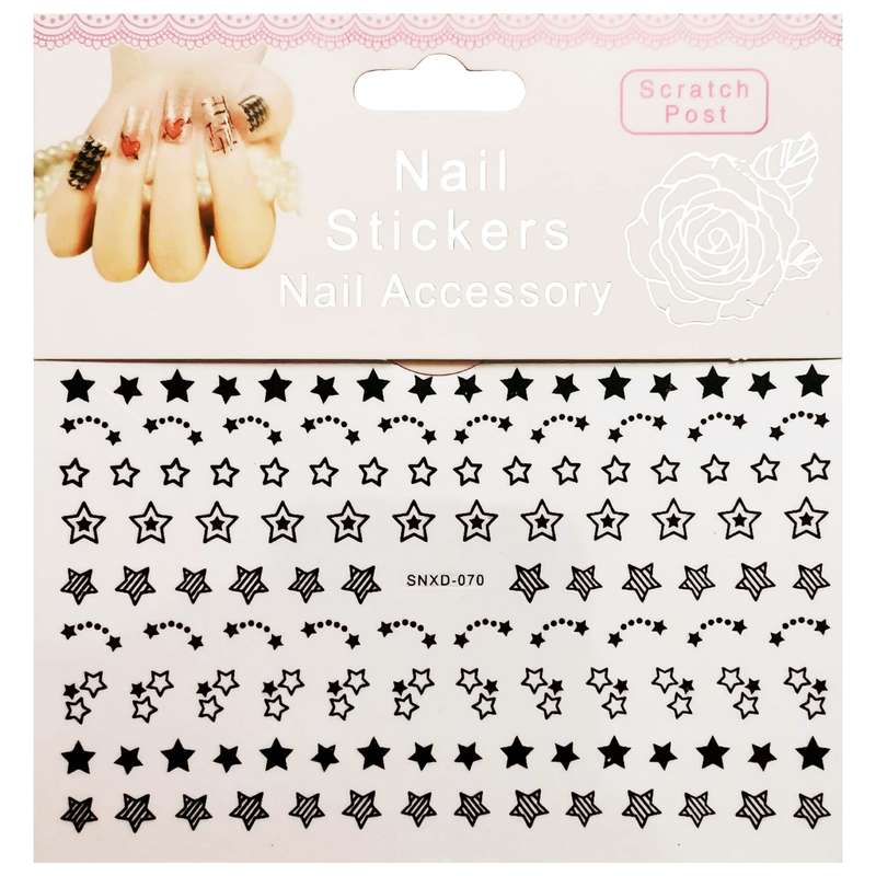 استیکر طراحی ناخن مدل ستاره کد SNXD-070