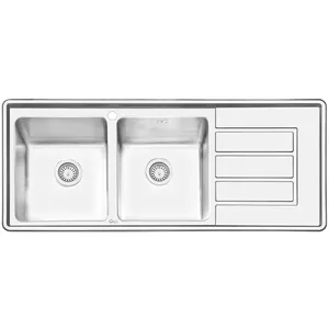 سینک ایلیا استیل مدل 2062L توکار سایز 50 × 120 سانتی متر