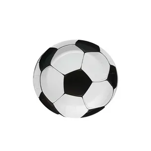 پیش دستی یک بار مصرف مدل فوتبال  کد NH-10 مجموعه 10عددی