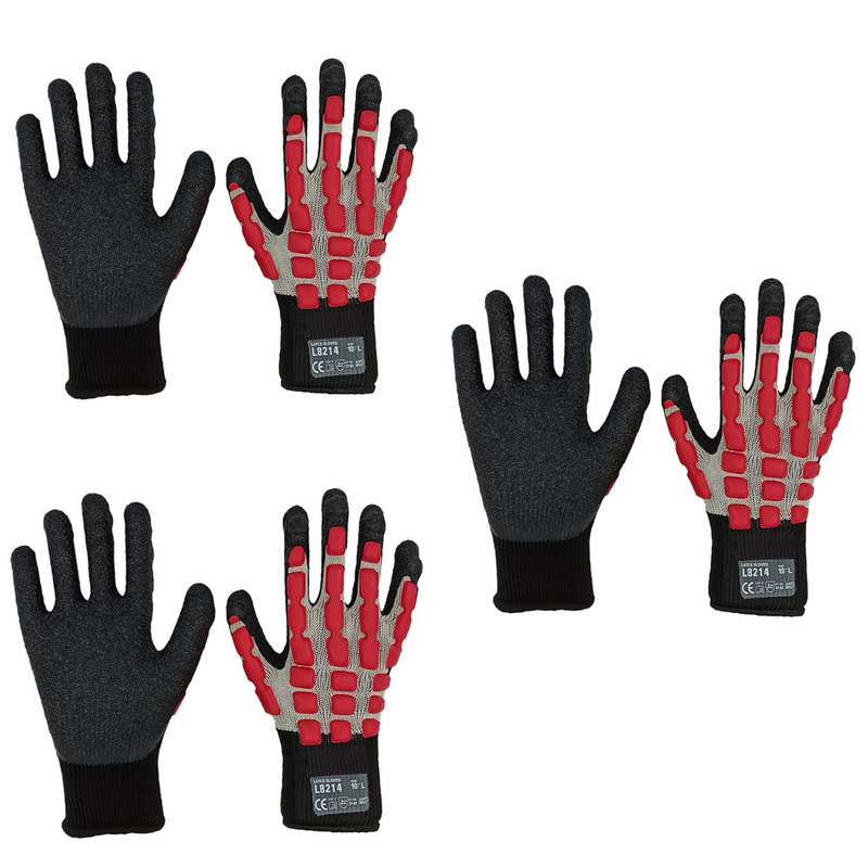 دستکش ایمنی مدل E443 مجموعه 3 عددی