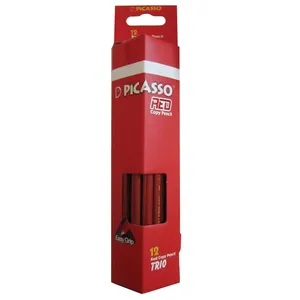 Picasso Easy Grip Red Pencil - Pack of 12