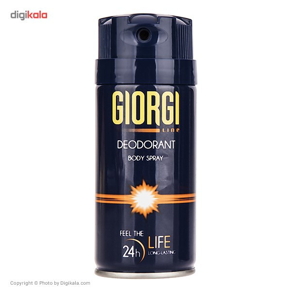 پک اسپری مردانه جیورجی مدل Power And Life حجم 150 میلی لیتر