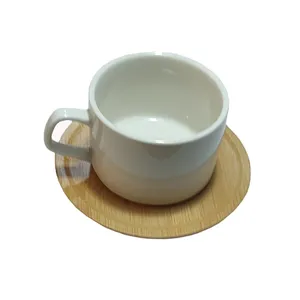 ست فنجان و نعلبکی 12پارچه طرح چوب