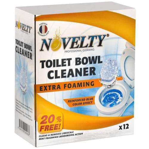 قرص جرم گیر توالت فرنگی نوولتی مدل Extra Foming بسته 12 عددی