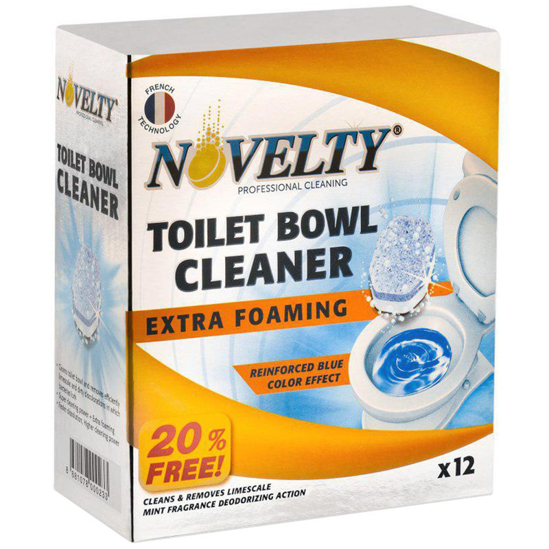 قرص جرم گیر توالت فرنگی نوولتی مدل Extra Foming بسته 12 عددی