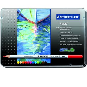 نقد و بررسی مداد آبرنگی 12 رنگ استدلر مدل Karat توسط خریداران