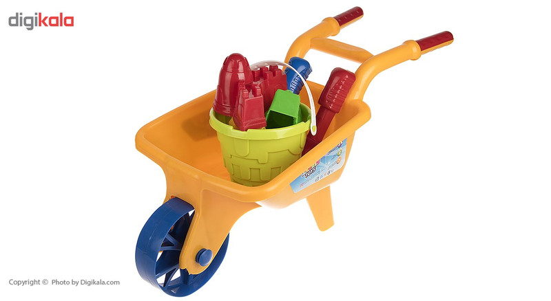 ست شن بازی زرین تویز مدل Bucket And Wheelbarrow Castle E7