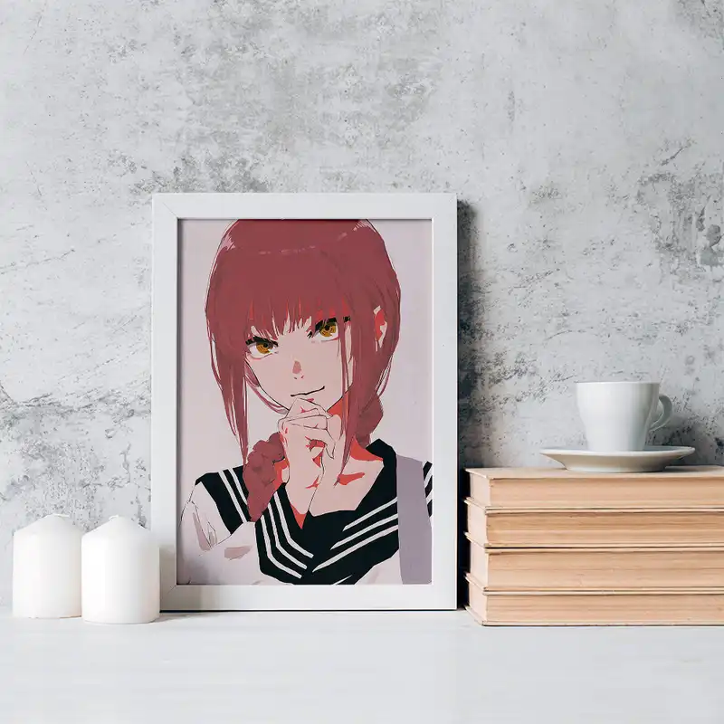 تابلو خندالو مدل ماکیما انیمه مرد اره ای کد 17985