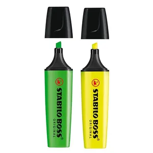 ماژیک علامت گذار استابیلو مدل Boss Orginal Green-Yellow