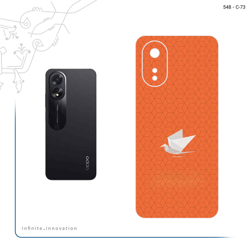 برچسب پوششی ماهوت مدل Minimalist origami bird مناسب برای گوشی موبایل اپو A38