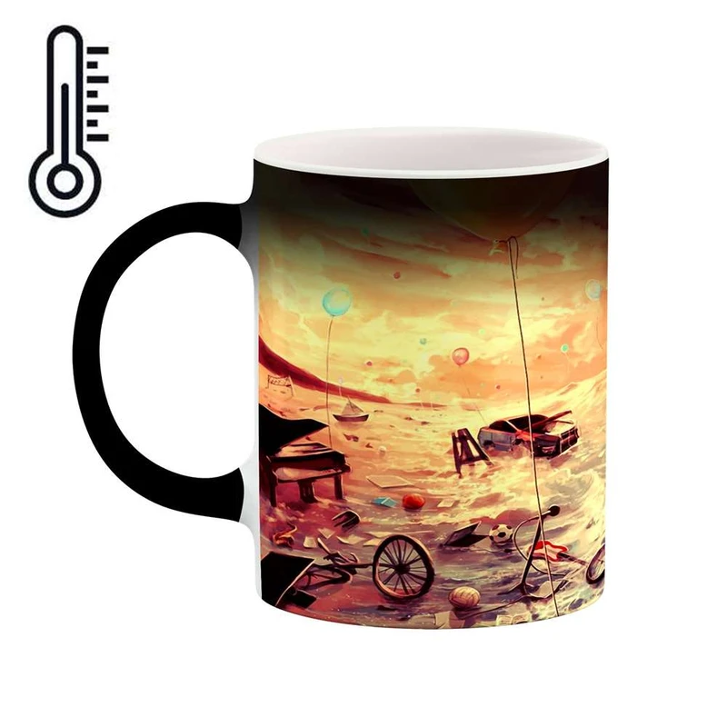 ماگ حرارتی کاکتی مدل نقاشی کد mgh13973