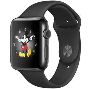 ساعت هوشمند اپل واچ سری 2 مدل 42mm Space Black Steel Case with Black Sport Band