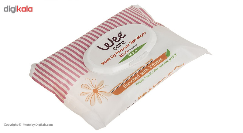 دستمال مرطوب وی مدل Enriched With Vitamin بسته 20 عددی