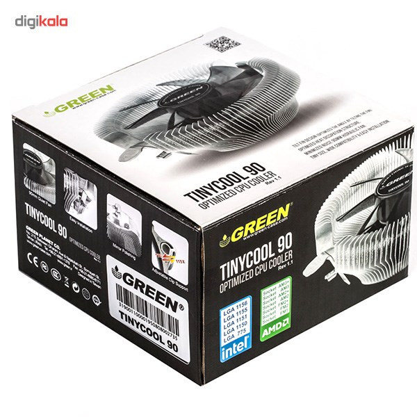 سیستم خنک کننده بادی گرین مدل Tiny Cool 90 rev1.1 3