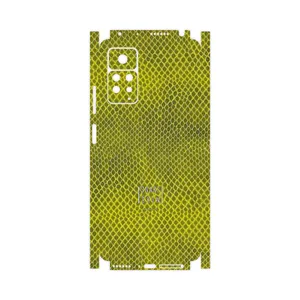 MAHOOT Yellow Snake Skin-FullSkin Cover Sticker for Xiaomi Redmi Note 11 Pro Plus 5G  India
