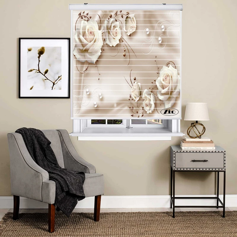 پرده زبرا مدل سیلوئت 3D1009 سایز 150x150 سانتی متر