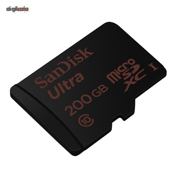 کارت حافظه microSDXC سن دیسک مدل Ultra کلاس 10 استاندارد UHS-I U1 سرعت 600X 90MBps همراه با آداپتور SD ظرفیت 200 گیگابایت