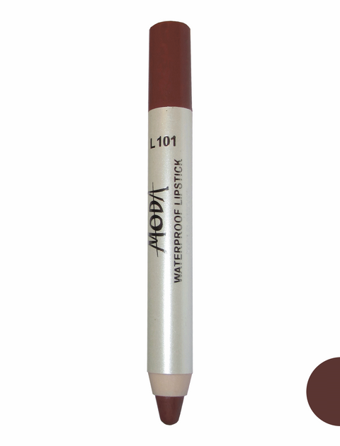رژلب مدادی مودا مدل waterproof lipstick شماره L101